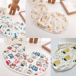 Clothing: Bamboo Muslin Baby Burp Cloths