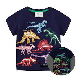 Clothing: Toddler Glow In The Dark Dinosaur T-shirt