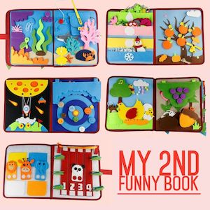 Books: Felt Busy Book - My Second Funny Book