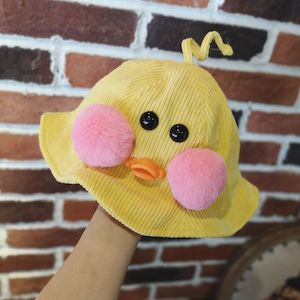 Hats: Baby Sun Hat - Pink Cheek Chicken