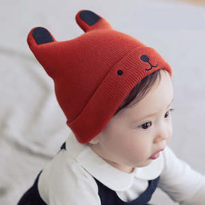 Hats: Winter Toddler/Baby Hat - Knit Beanie - Bear