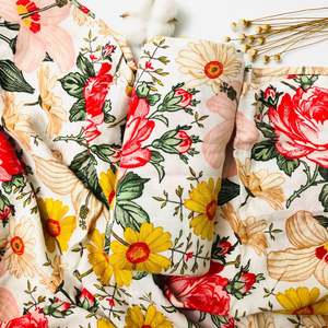 Top Seller: Bamboo Muslin Wrap - Flowers