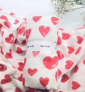 Swaddle: Bamboo Muslin Wrap - Heart