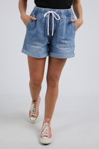 shorts: Emma Relaxed Denim Shorts - Blue