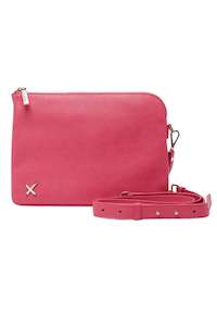 Bags: Oversize Clutch Bag - Lipstick