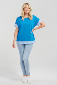 Luna Top - Blue Check