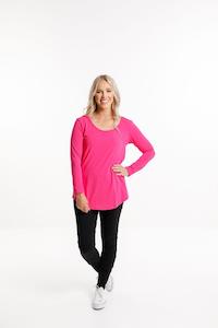 Long Sleeve Tee - Raspberry Pink