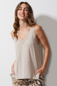 Singlets: Tank - Flax