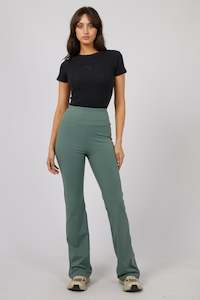 Eve Active Flared Leggings - Green