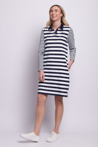Clothing Sale: Eden Park Dress - Midnight Stripe