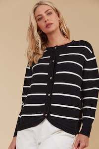 Cardigans: Juno Reversable Cardigan/Jumper - Onyx