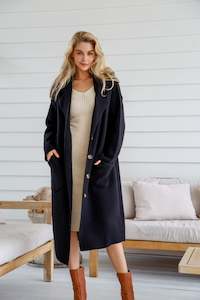 Pocket Coatigan - Black