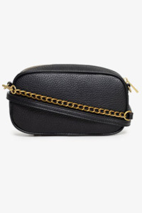 Bags: Bronte Bag - Black With Tarnished Gold