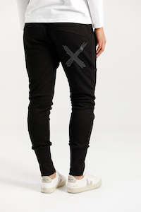 Alpine Apartment Pants - Black With Black Matte/Gloss Cross
