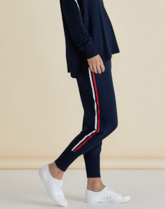 Sweatpants Joggers: Aida Knit Pants - Navy