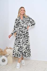 Venice Dress - Black Floral