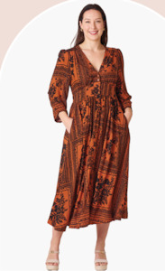 Everest Midi Dress - Fall Vibe