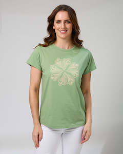 Classic Tee Ibiza Bloom - Vintage Green