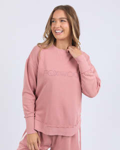Sweats Hoodies: Simplified Sweatshirt - Dusty Rose