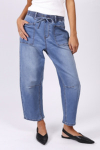 Jeans: Leo Barrell Pants - Light Blue