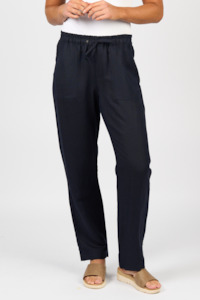 Pants: Slim Leg Ankle Grazer Pant - Ink