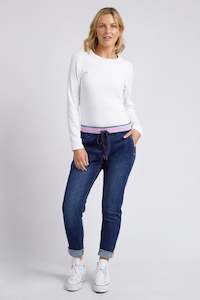 Melody Denim Joggers - Dark Blue