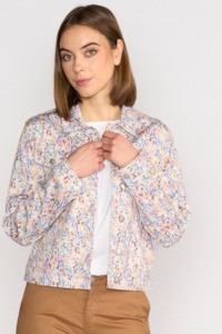 Printed Denim Jacket - Amalfi