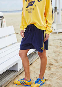 Hammill Co: Urban Velour Shorts - Navy