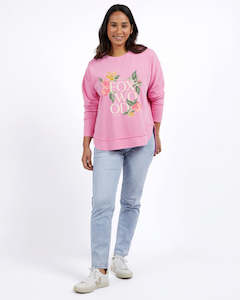 Sweats Hoodies: Wild Rose Simplified Crew - Bright Pink