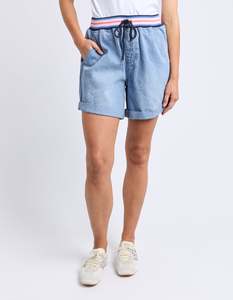 Bohdi Denim Shorts - Mid Blue Wash