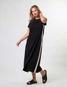 Stella And Gemma: Leah Dress - Black Stripe