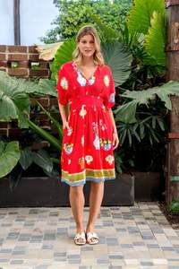 Boho Australia: Shepard Dress - Red Print