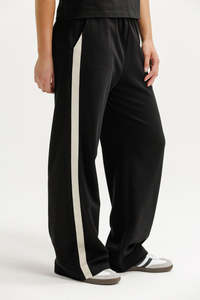 Homelee: Palazzo Pants - Black/Sand