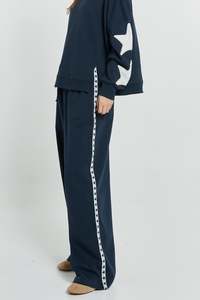 Sweatpants Joggers: Saskia Trackpants - Navy