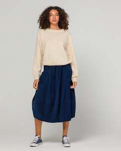 Cord Guru Skirt - Midnight Blue