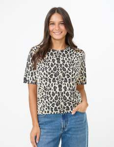 Grace Knit Top - Leopard