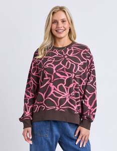Larger Sizes: Palma Crew - Chocolate