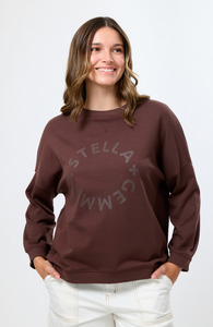 Stella And Gemma: Newport Sweatshirt - Chocolate Rotation