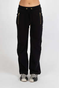 Loose leg Escape Trackies - Black/Silver