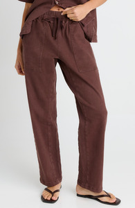 Quinn Cotton Jogger - Chocolate Brown