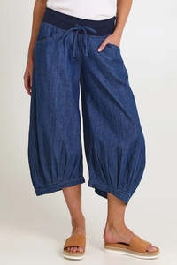 Pants: Guru Pants - Mid Denim Wash