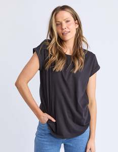 Tops: Manly Tee Shirt - Black