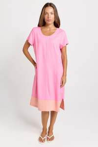 Dresses: Bonnie Dress - Pink/Orange