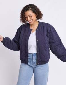 Jean Bomber Jacket - Midnight Navy