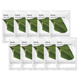 Masks Peels: Abib Mild Acidic pH Sheet Mask Heartleaf Fit 10sheets 鱼腥草面膜10片