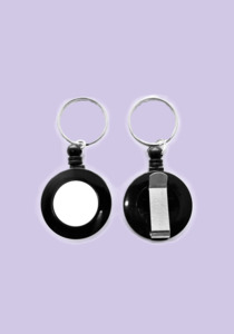 Products: Retractable Keypull Zinger with Split Ring - Allcard Services NZ