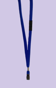 Products: 12mm Woven Tape Lanyard with Breakaway attachment and Alligator Clip - Allcard Services NZ