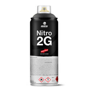 Mtn Black Spray Paint: Nitro 2G 400ml - Black