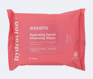 Hospital Bag Essentials: Essano Rosehip Hydrating Facial Cleansing Wipes 20pk