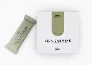 Hospital Bag Essentials: Lila Jasmine Apple Crumble Lactation Bars 6pk